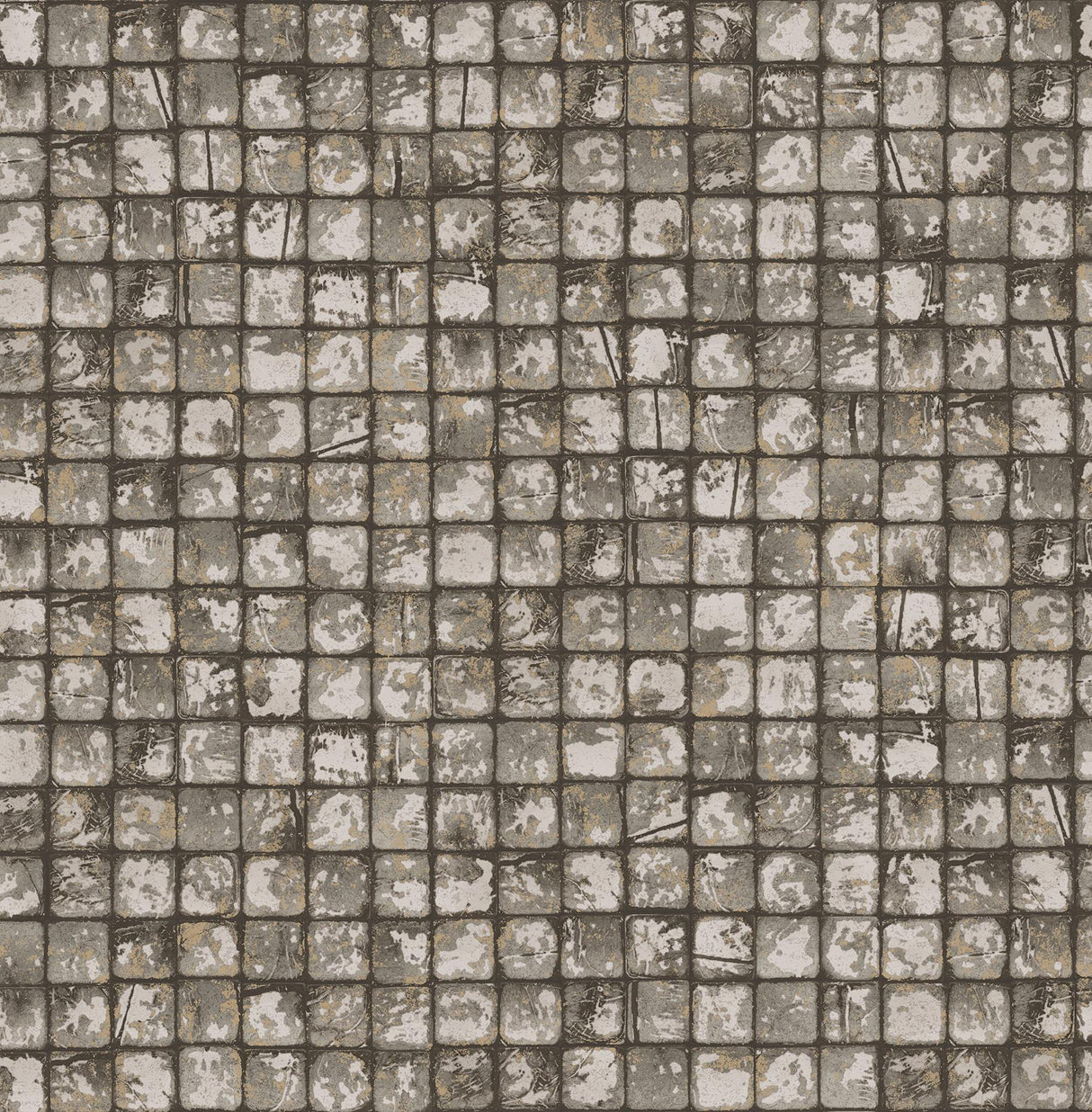 Advantage Kingsley Grey Tiled Wallpaper