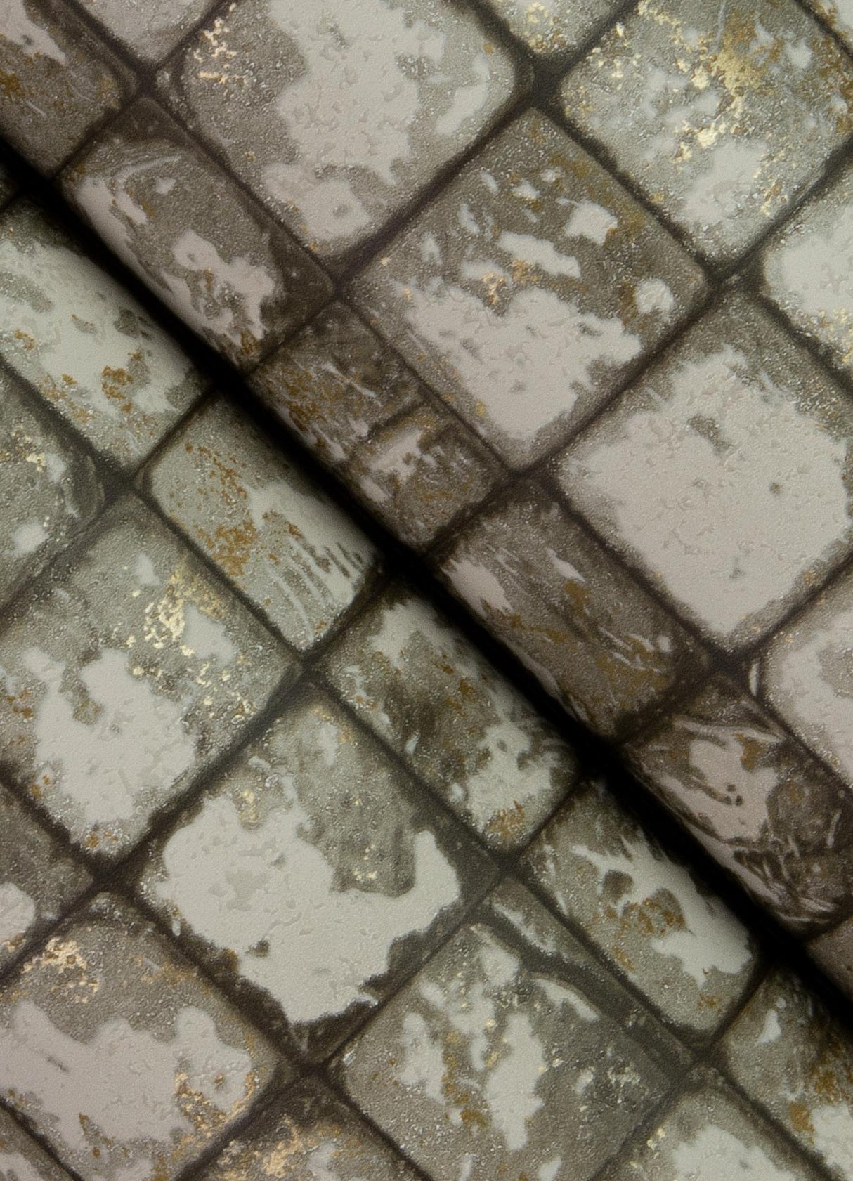 Advantage Kingsley Grey Tiled Wallpaper