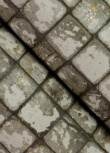 Advantage Kingsley Grey Tiled Wallpaper