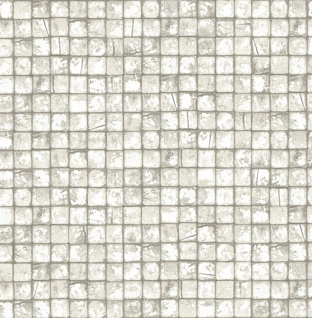 Advantage Kingsley Off-White Tiled Wallpaper