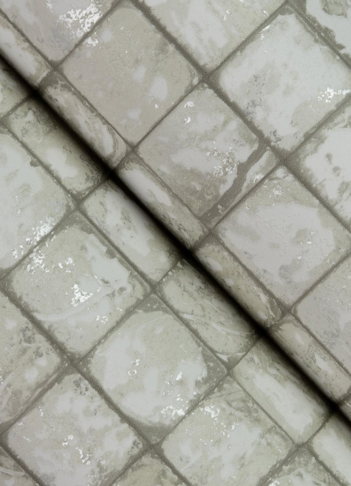 Advantage Kingsley Off-White Tiled Wallpaper