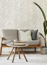 Advantage Kingsley Off-White Tiled Wallpaper