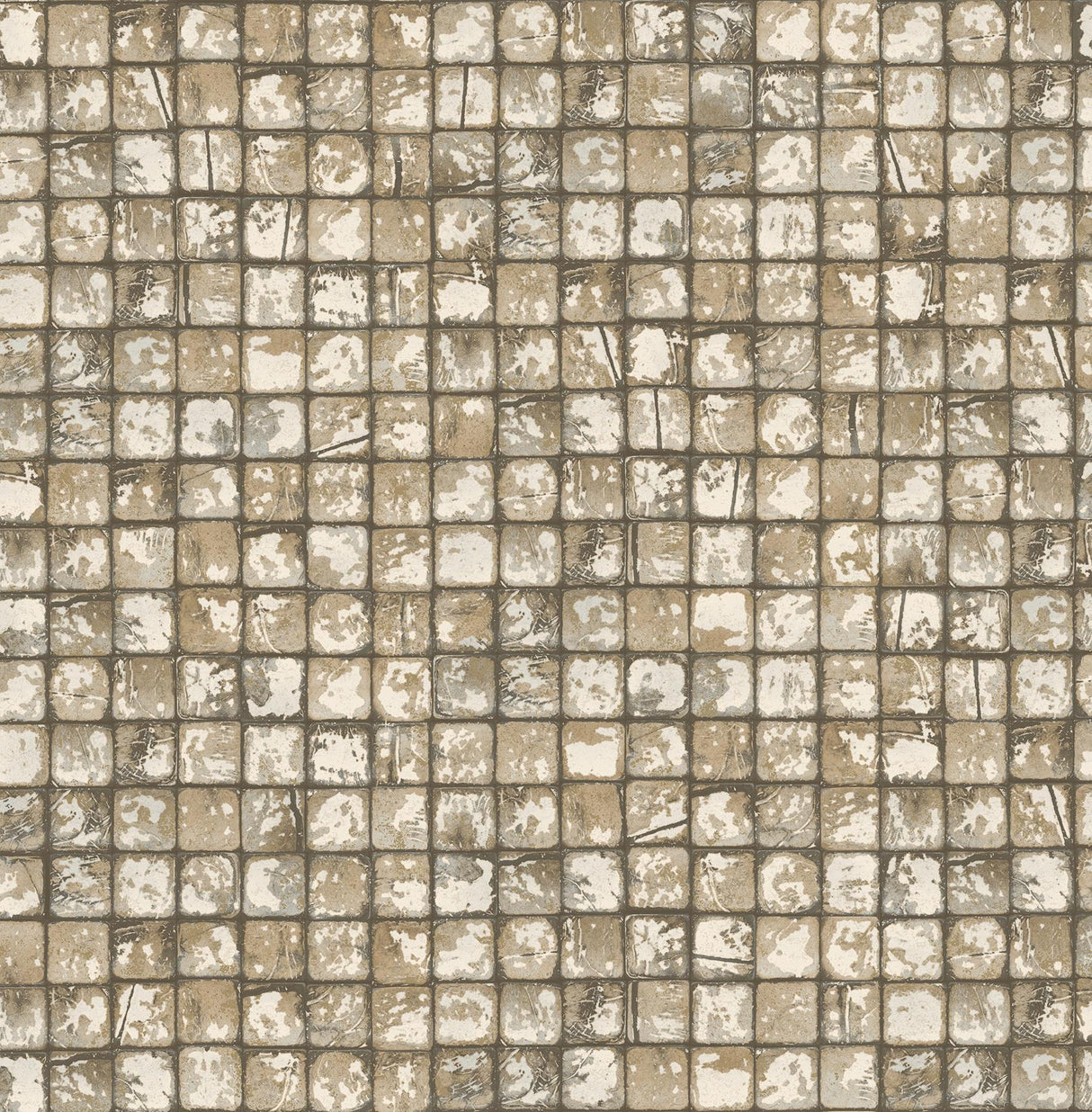 Advantage Kingsley Neutral Tiled Wallpaper