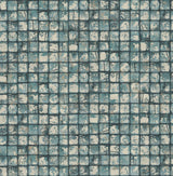 Advantage Kingsley Blue Tiled Wallpaper