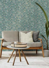 Advantage Kingsley Blue Tiled Wallpaper