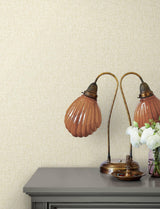 Advantage Halliday Taupe Faux Linen Wallpaper