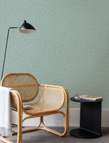Advantage Larimore Light Blue Faux Fabric Wallpaper