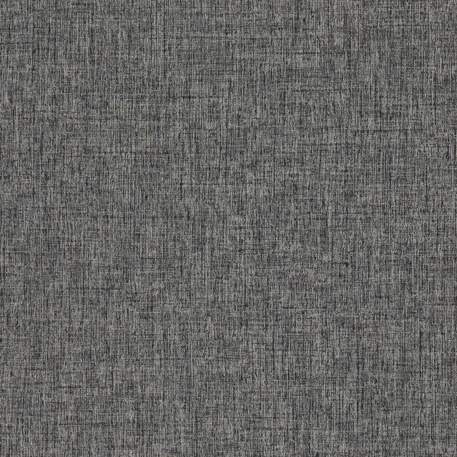 Advantage Larimore Charcoal Faux Fabric Wallpaper