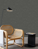 Advantage Larimore Charcoal Faux Fabric Wallpaper