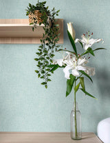 Advantage Buxton Light Blue Faux Weave Wallpaper