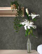 Advantage Buxton Charcoal Faux Weave Wallpaper