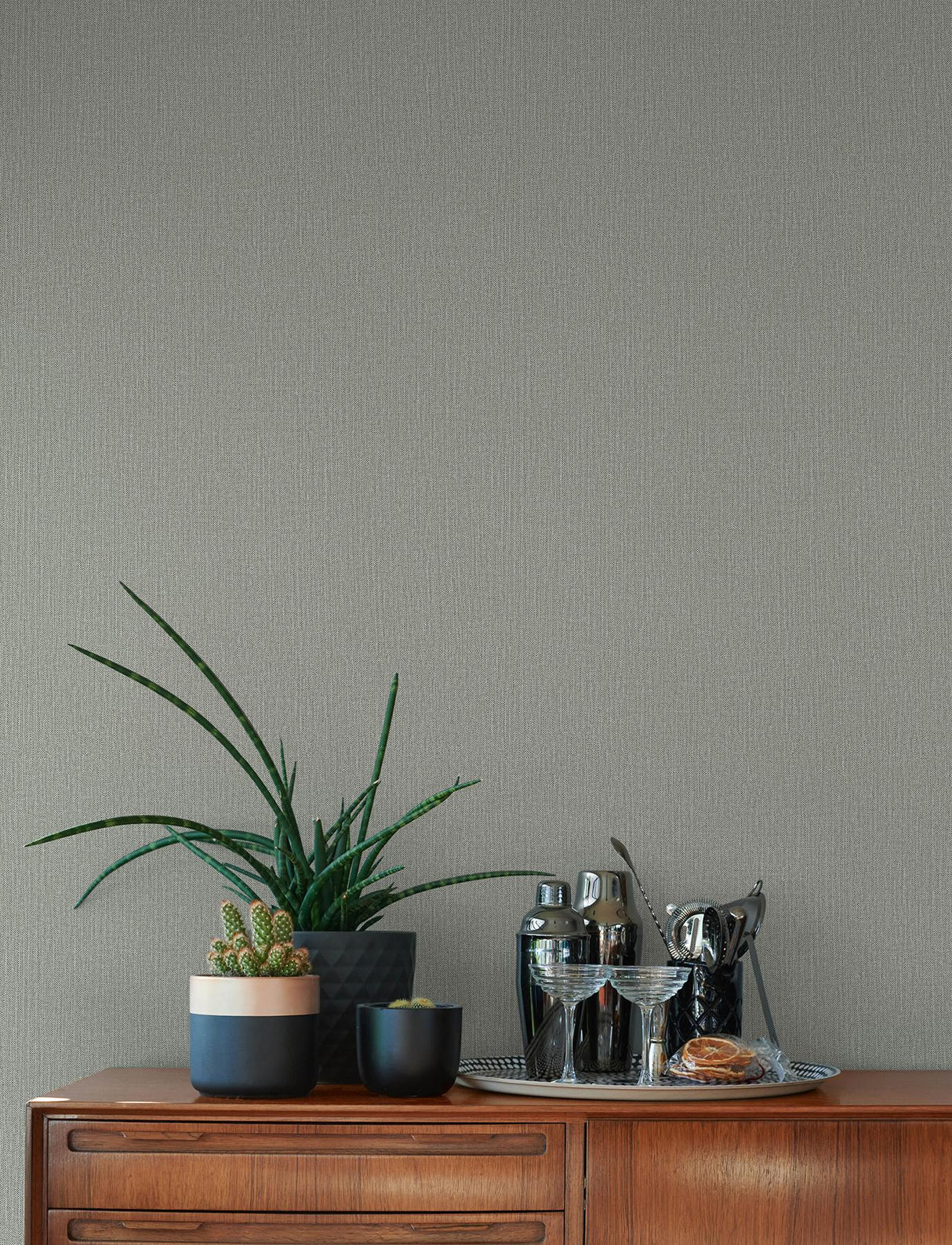 Advantage Hatton Beige Faux Tweed Wallpaper