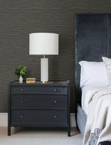 Advantage Hazen Black Shimmer Stripe Wallpaper