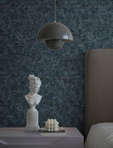 Advantage Beloit Indigo Shimmer Linen Wallpaper
