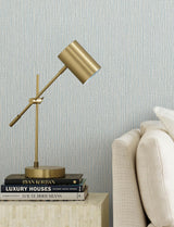 Advantage Bowman Light Blue Faux Linen Wallpaper