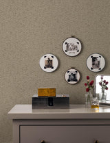 Advantage Surrey Chestnut Basketweave Wallpaper