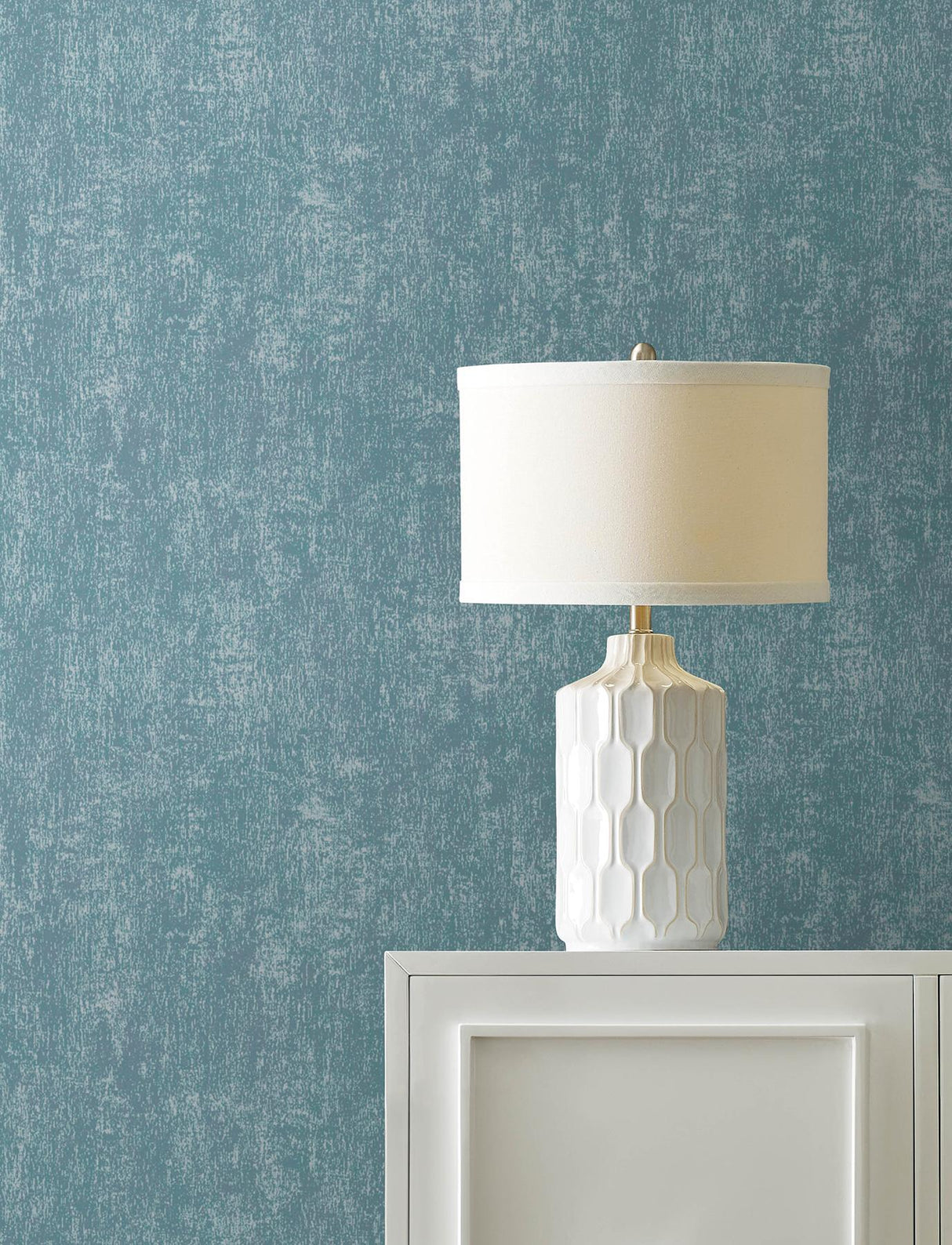 Advantage Edmore Denim Faux Suede Wallpaper