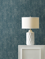 Advantage Edmore Dark Blue Faux Suede Wallpaper