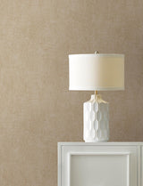 Advantage Edmore Light Brown Faux Suede Wallpaper