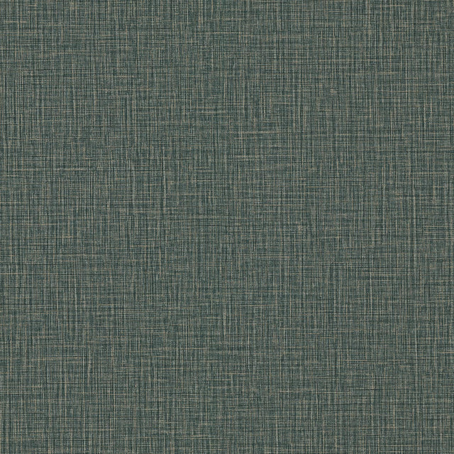 Advantage Eagen Sapphire Linen Weave Wallpaper