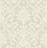 Advantage Evette Neutral Damask Wallpaper