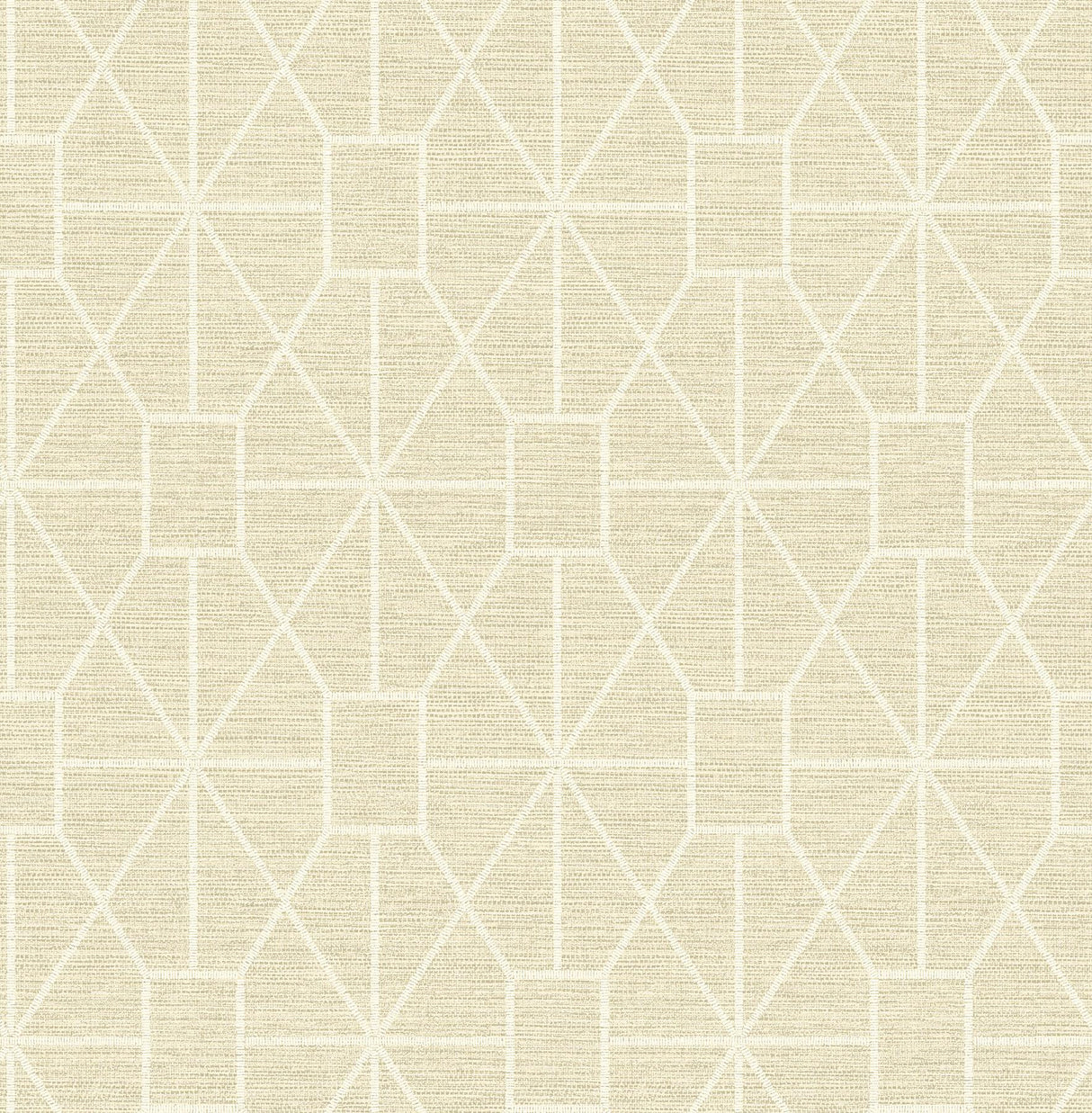 Advantage Stevenson Natural Trellis Wallpaper