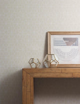 Advantage Stevenson Natural Trellis Wallpaper