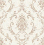 Advantage Glenda Copper Floral Damask Wallpaper