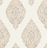 Advantage Gillian Copper Medallion Wallpaper