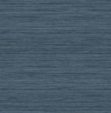 Advantage Barnaby Indigo Faux Grasscloth Wallpaper
