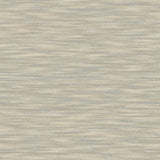 Advantage Benson Taupe Faux Fabric Wallpaper