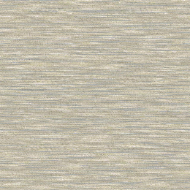 Advantage Benson Taupe Faux Fabric Wallpaper