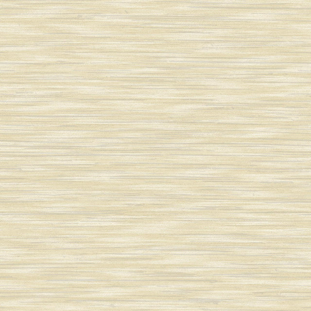 Advantage Benson Yellow Faux Fabric Wallpaper