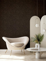 Advantage Blocks Chocolate Checkered Wallpaper