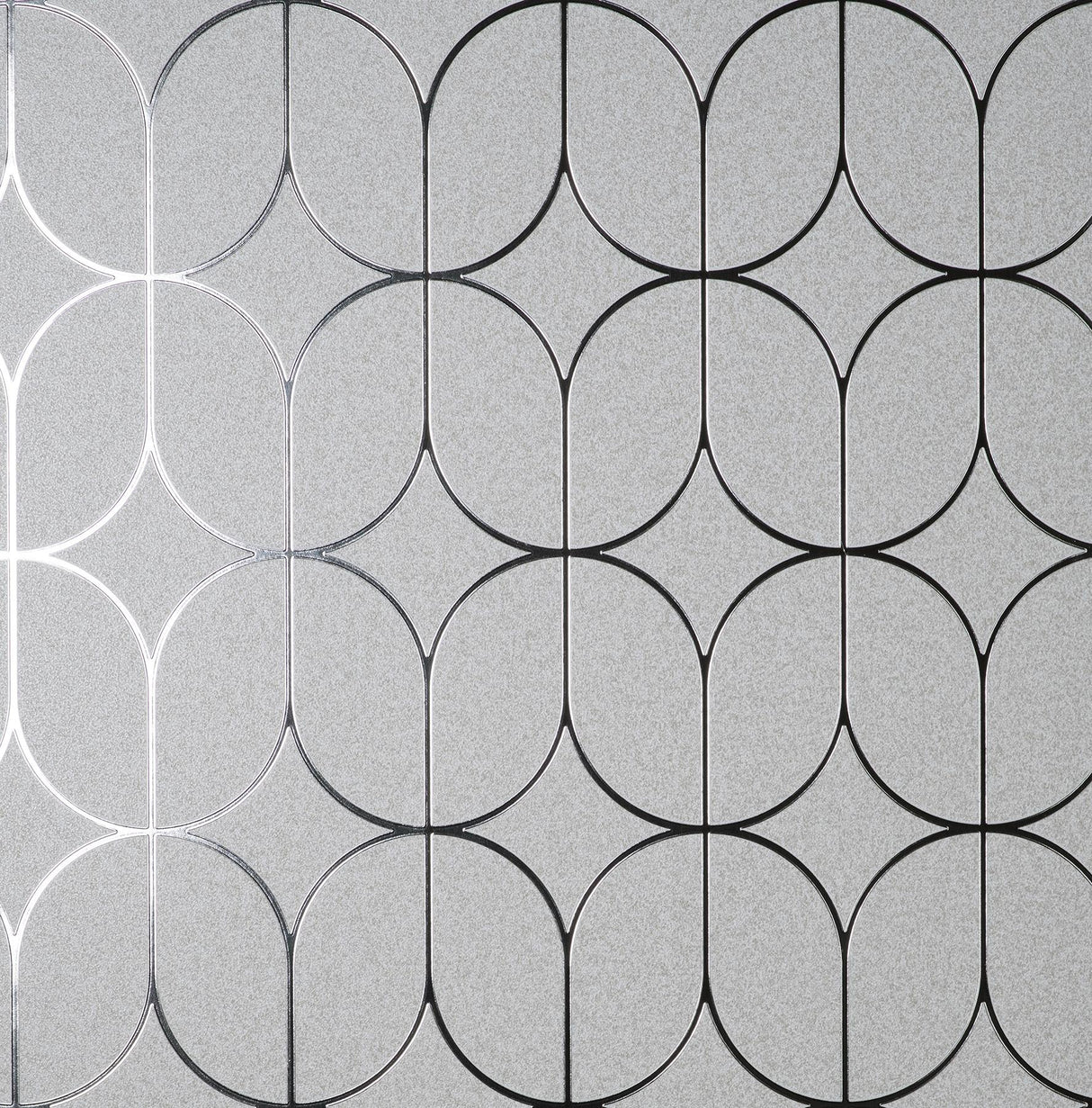 Advantage Raye Silver Rosco Trellis Wallpaper