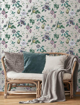 Advantage Sierra Silver Floral Wallpaper