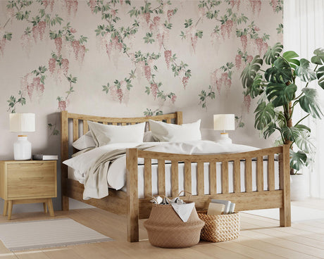 Advantage Wisteria Blush Wall Mural