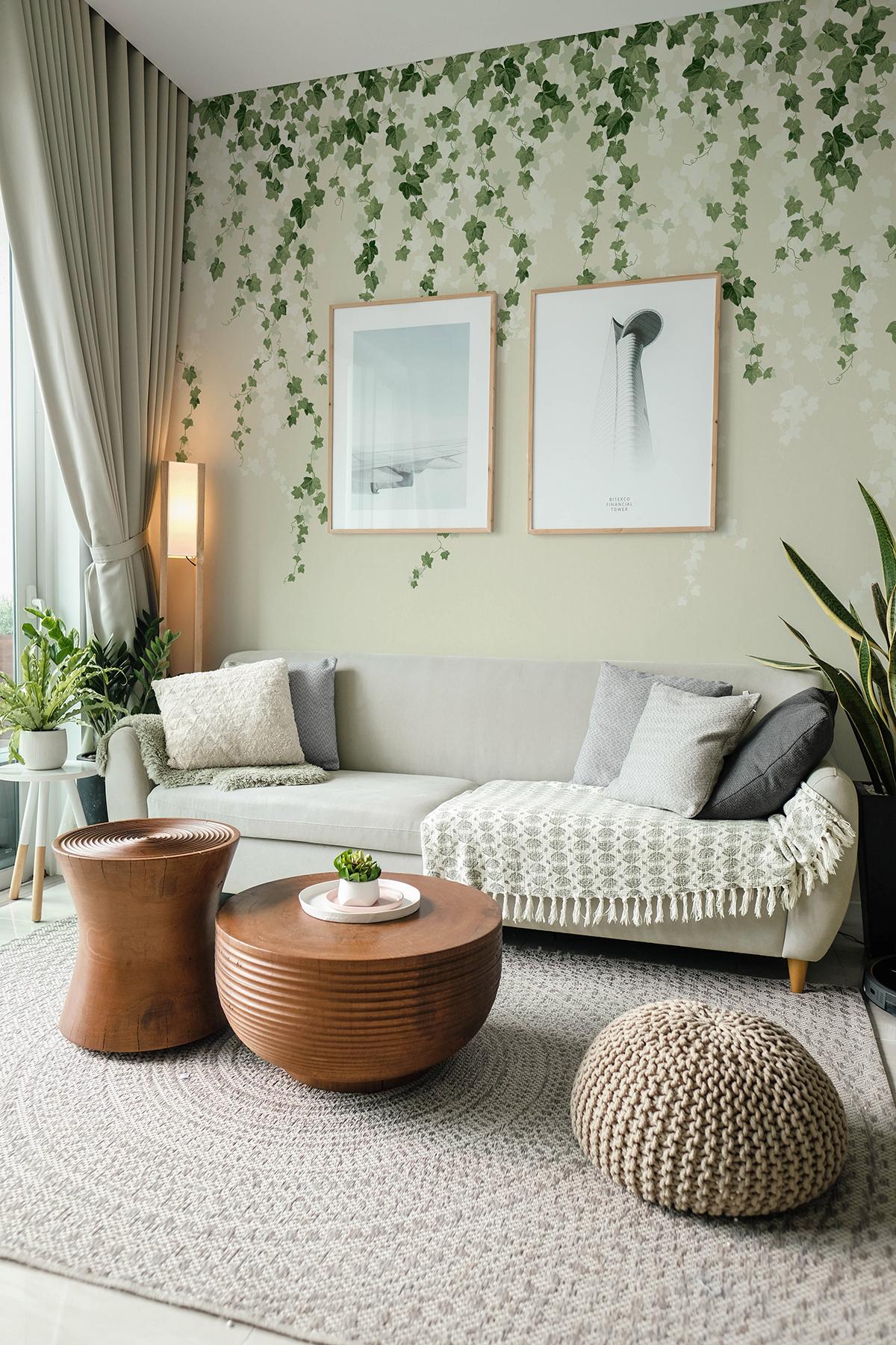 Advantage Trailing Ivy Green Wall Mural