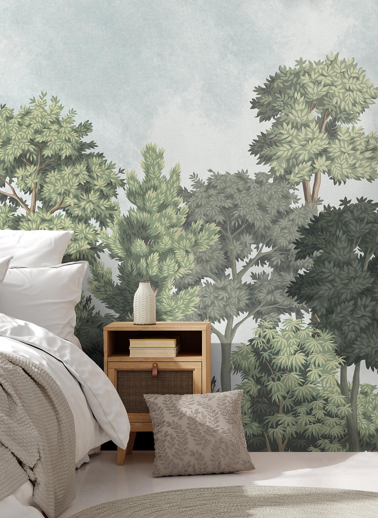 Advantage Delamere Green Wall Mural