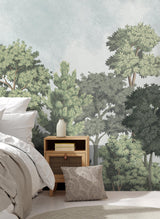 Advantage Delamere Green Wall Mural