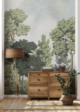 Advantage Delamere Green Wall Mural