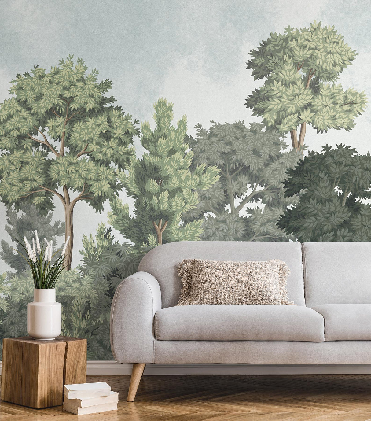 Advantage Delamere Green Wall Mural