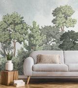 Advantage Delamere Green Wall Mural