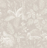 Advantage Woodland Light Grey Toile Wallpaper