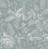 Advantage Woodland Blue Toile Wallpaper