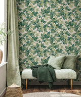 Advantage Canopy Green Leaf Wallpaper