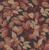 Advantage Canopy Burgundy Leaf Wallpaper