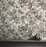 Advantage Canopy Beige Leaf Wallpaper