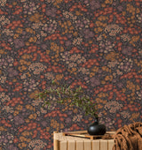 Advantage Ditsy Orange Daisies Wallpaper