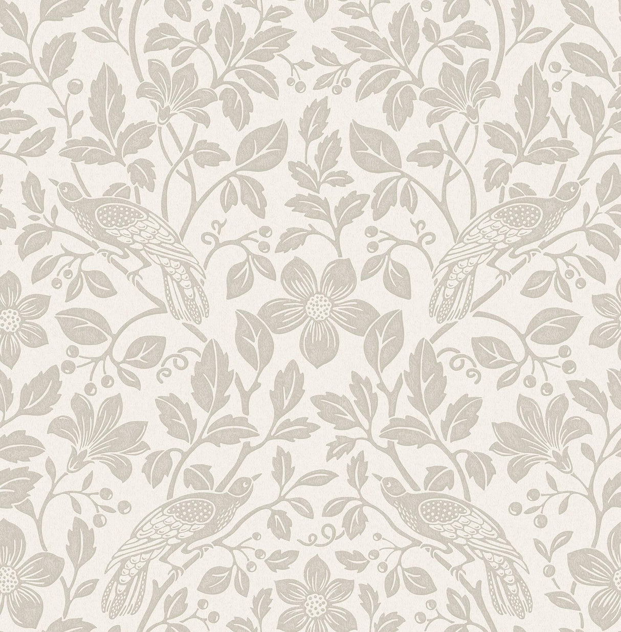 Advantage Marlow Bone Bird Vine Wallpaper